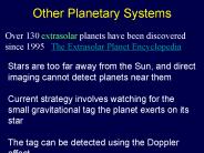 Other Planetary Systems