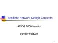 Resilient Network Design Concepts PowerPoint PPT Presentation
