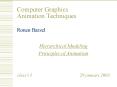 Computer Graphics Animation Techniques PowerPoint PPT Presentation