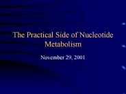 The%20Practical%20Side%20of%20Nucleotide%20Metabolism