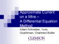 Approximate Current on a Wire  PowerPoint PPT Presentation