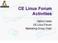 CE Linux Forum Activities PowerPoint PPT Presentation