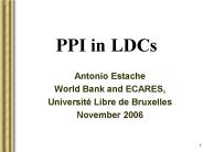 PPI in LDCs
