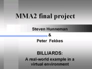 MMA2 final project