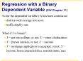 Regression with a Binary Dependent Variable SW Chapter 11 PowerPoint PPT Presentation