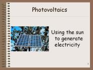 Photovoltaics