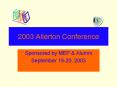 2003 Allerton Conference PowerPoint PPT Presentation
