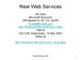 Real%20Web%20Services PowerPoint PPT Presentation