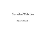 Snowden Webclass