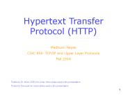 Hypertext Transfer Protocol (HTTP)