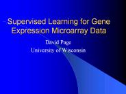 Supervised%20Learning%20for%20Gene%20Expression%20Microarray%20Data