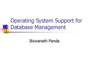 Operating System Support for Database Management