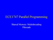 ECE1747 Parallel Programming
