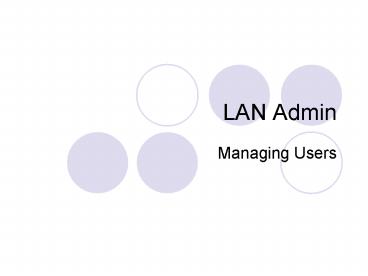 LAN Admin