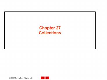Chapter 27 Collections