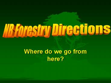 Where do we go from here