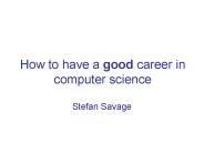 How to have a good career in computer science