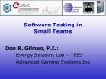 Software Testing in Small Teams PowerPoint PPT Presentation