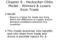 Chapter 8 - Heckscher-Ohlin Model - Winners PowerPoint PPT Presentation