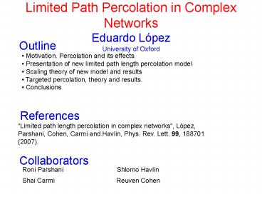 Physics of Flow in Random Media