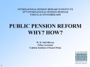 INTERNATIONAL PENSION RESEARCH INSTITUTE