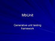 MbUnit