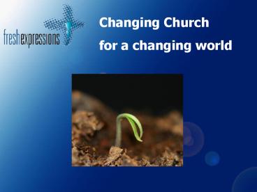 Fresh Expressions a definition