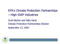 EPAs Climate Protection Partnerships High GWP Industries PowerPoint PPT Presentation