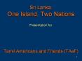 Sri Lanka: One Island, Two Nations PowerPoint PPT Presentation