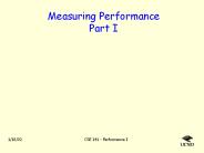 Measuring Performance Part I