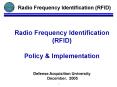 Radio Frequency Identification RFID Policy PowerPoint PPT Presentation