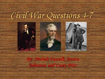Civil War Questions 47