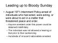 Leading up to Bloody Sunday PowerPoint PPT Presentation