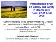 International Forum on Quality and Safety in Health Care Paris, 2225 April 2008 PowerPoint PPT Presentation