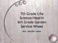 7th Grade Life ScienceHealth 6th Grade Garden Service Wheel PowerPoint PPT Presentation