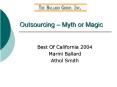 Outsourcing Myth or Magic PowerPoint PPT Presentation