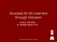 Success for All Learners through Inclusion PowerPoint PPT Presentation