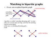 Matching in bipartite graphs