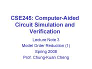 CSE245: ComputerAided Circuit Simulation and Verification