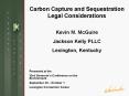 Carbon Capture and Sequestration Legal Considerations PowerPoint PPT Presentation