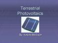 Terrestrial Photovoltaics PowerPoint PPT Presentation