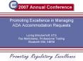Promoting Excellence in Managing ADA Accommodation Requests PowerPoint PPT Presentation