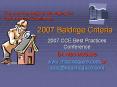 2007 Baldrige Criteria PowerPoint PPT Presentation