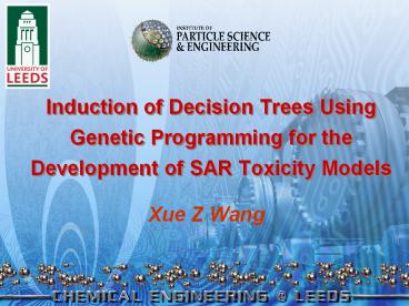 Induction of Decision Trees Using Genetic Programming for the Development of SAR Toxicity Models