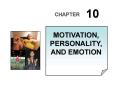 MOTIVATION, PERSONALITY, AND EMOTION PowerPoint PPT Presentation