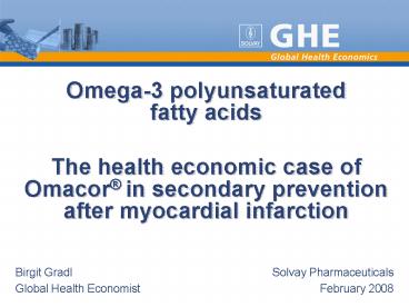 Omega3 polyunsaturated fatty acids