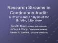 Research Streams in Continuous Audit: A Review and Analysis of the Existing Literature PowerPoint PPT Presentation