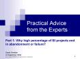 Practical Advice from the Experts PowerPoint PPT Presentation