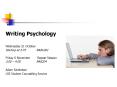 Writing Psychology PowerPoint PPT Presentation