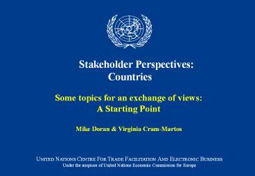 UN/CEAFACT Bureau report to 8th Forum